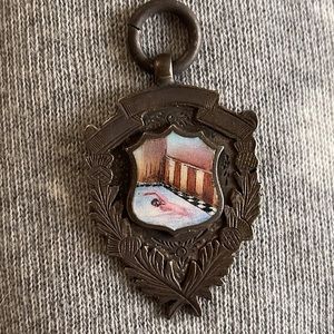 Antique silver & enamel swim medal🏊🏼‍♀️